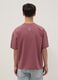 Red short-sleeve pure cotton oversized T-shirt for boys_1