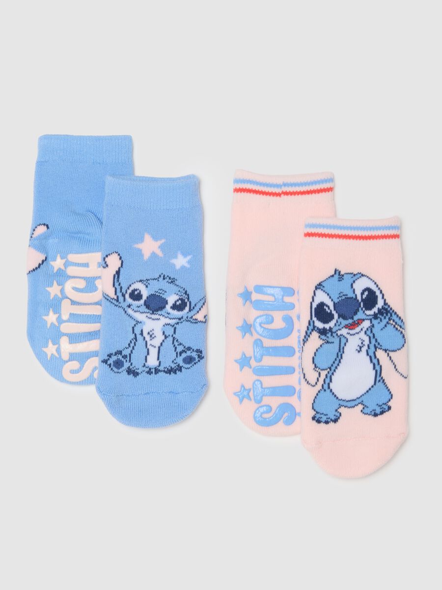 Pack of multicolour baby girl socks in cotton blend with print_0