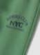 Children's regular fit green pure cotton trousers_3