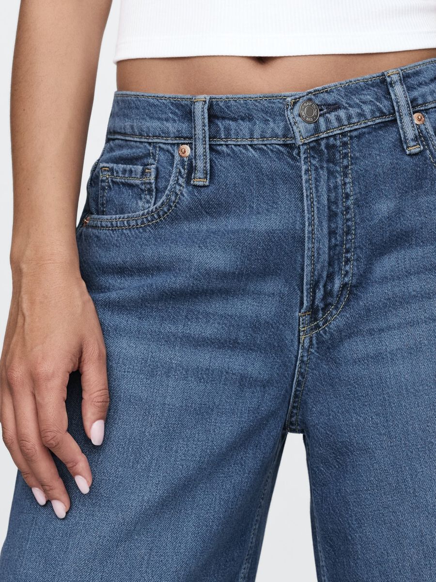 Wide Leg Denim Jeans Gap_4