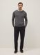 Pantaloni chino in puro cotone nero slim fit_0