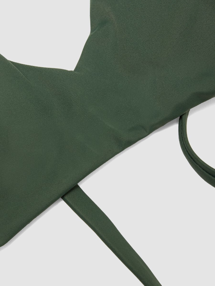 Green triangle bikini top with removable padding_5