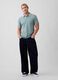 Short-sleeved cotton polo shirt_2