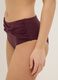 Purple bikini bottoms with knotted detail in stretchy shaping fabric_3