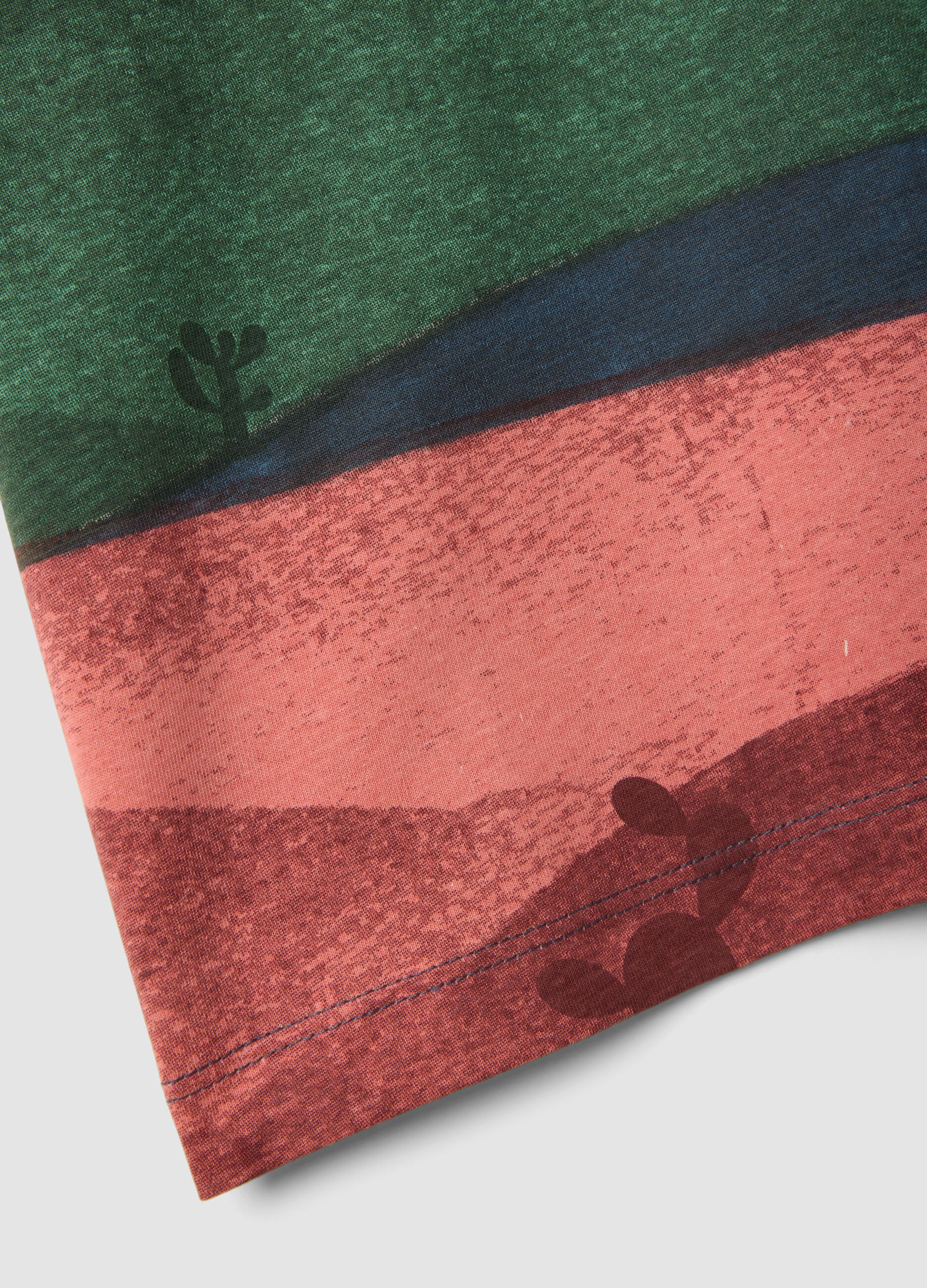 Multicolour striped pure cotton regular fit T-shirt for boys