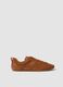 Brown genuine leather sneakers_0
