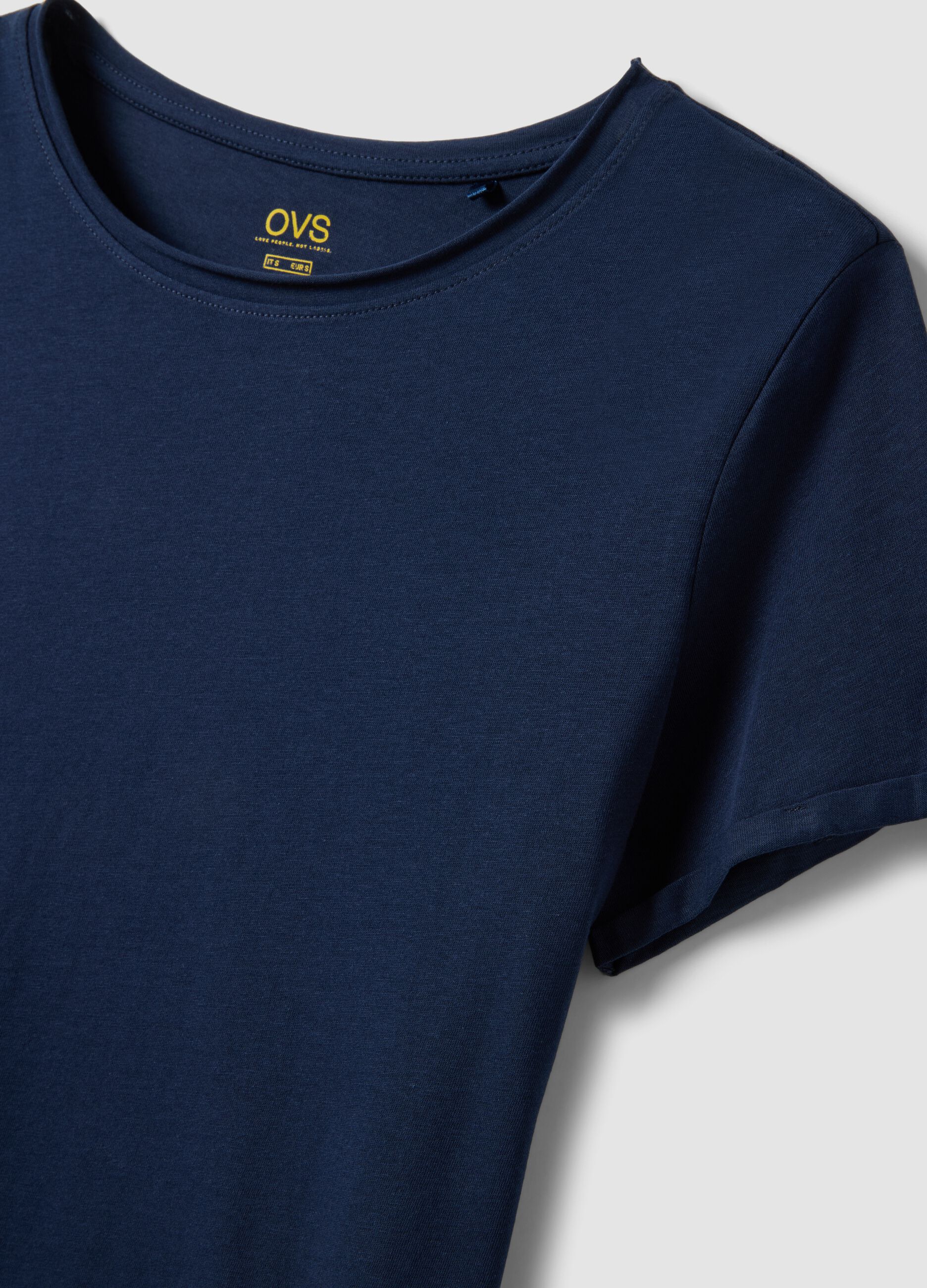 Blue Regular Fit Pure Cotton Short Sleeve T-Shirt