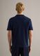 Blue pure cotton polo with buttons, regular fit_2