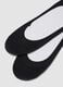 3-pack of black sporty no-show socks in stretch organic cotton_1