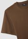 Relaxed Fit Brown The Iconic Tee T-shirt in Pure Cotton_6