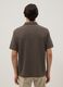 Brown regular fit stretch cotton polo_2