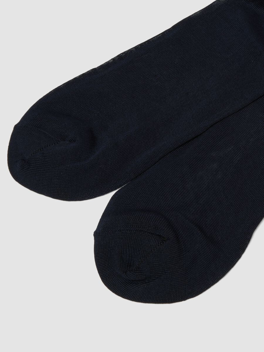 3-pack of long blue socks in pure cotton Fil d&rsquo;&Eacute;cosse_2