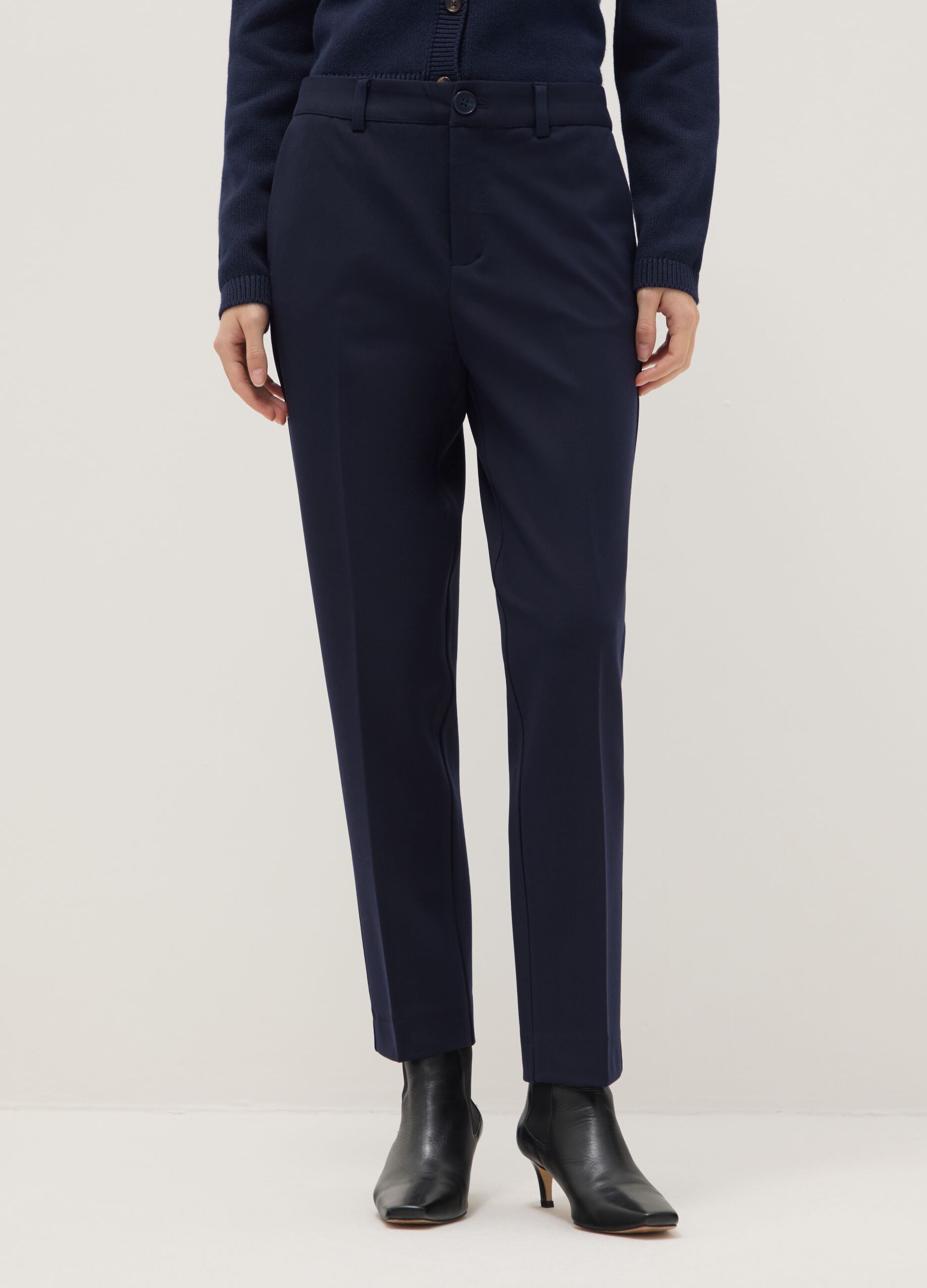 Blue Slim Fit Chino Trousers