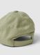 Green pure cotton baseball cap for children with embroidery_2