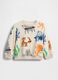 Cotton-blend sweatshirt with print_0