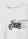 White pure cotton regular fit t-shirt with print_2