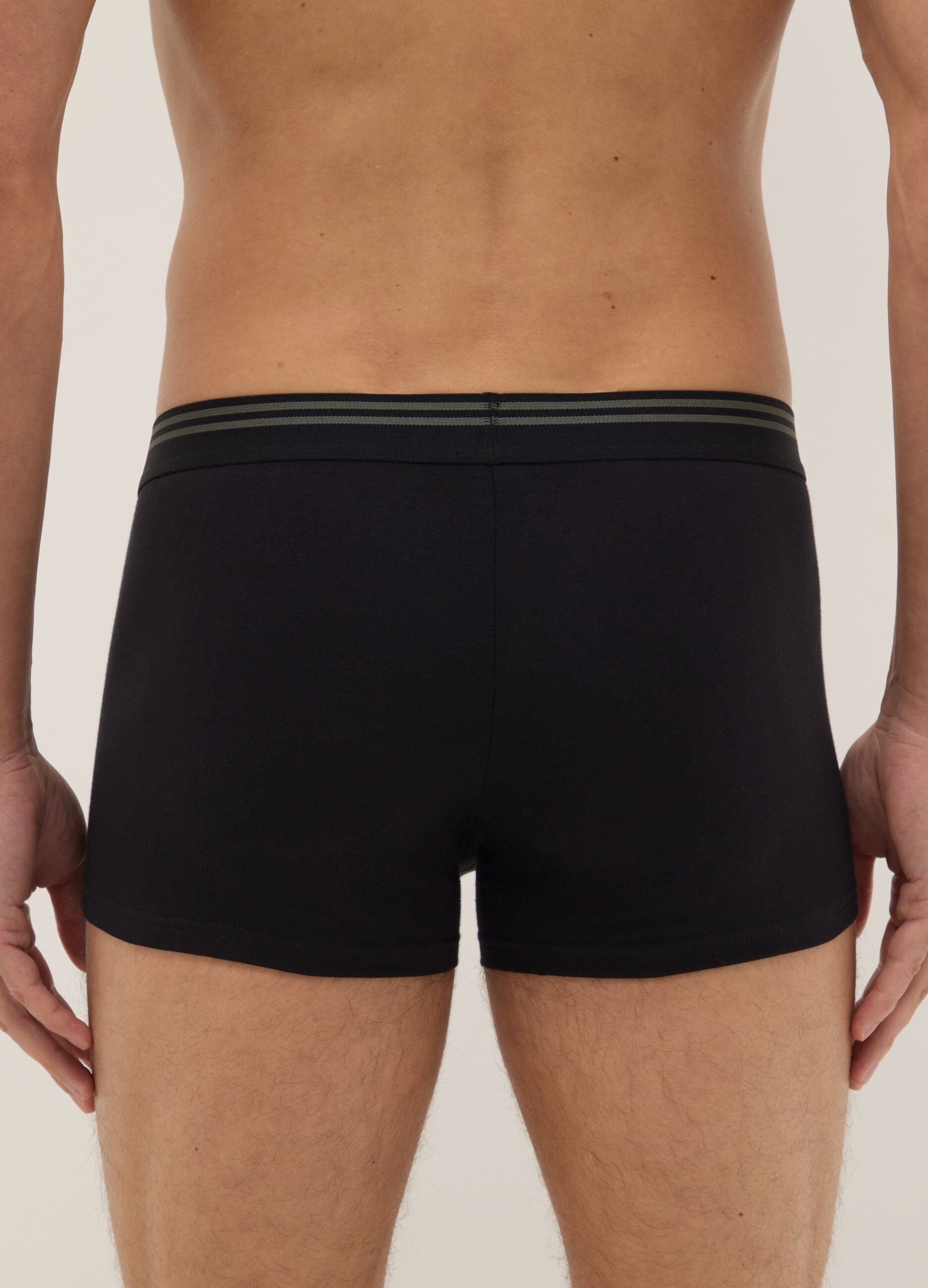 Tripack of multicoloured stretch cotton regular fit boxers