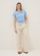 Sky blue pure cotton short-sleeve T-shirt, regular fit_1