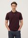 Purple slim fit pure cotton polo shirt_0