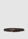 Brown casual regular fit belt_0