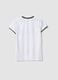 White boys&rsquo; sporty T-shirt with vertical stripes and Jeep logo_4