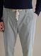 Regular fit multicolour striped stretch cotton trousers_3