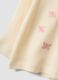 White organic cotton ribbed top with butterfly embroidery for baby girl_3