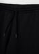 Black cotton blend regular fit trousers_5