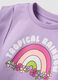 Purple cotton tank top with rainbow print_2