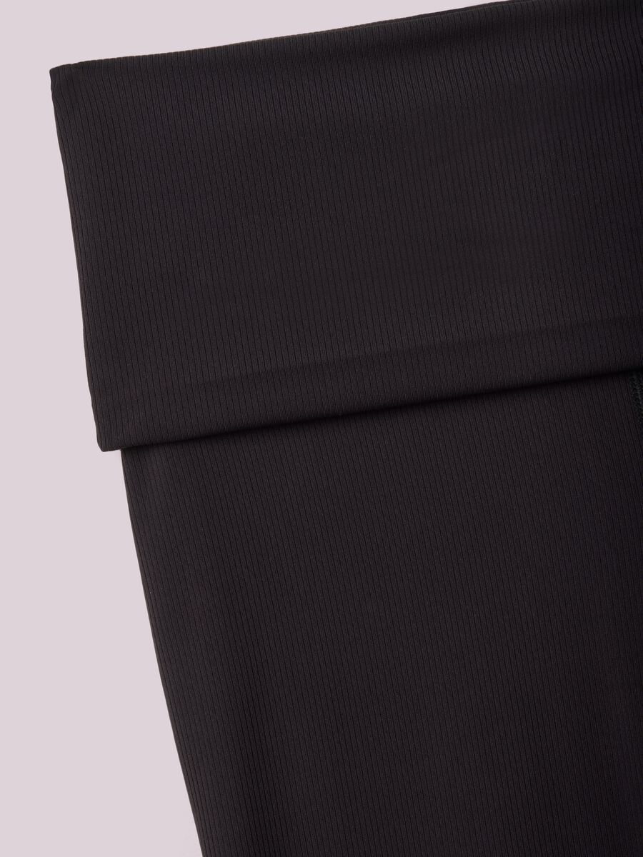 Flared ribbed stretch fabric leggings ALTAVIA STUDIO_5