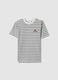 Multicolour striped pure cotton t-shirt regular fit_4