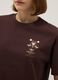 Brown pure cotton short-sleeve regular-fit T-shirt with print_3