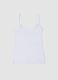 White stretch modal vest regular fit with lace_4