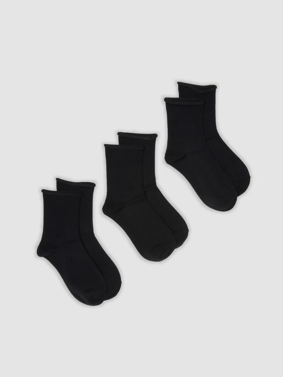 3-pack of black organic cotton socks_0