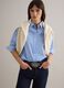Light blue striped cotton shirt with regular fit_0