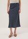 Long pure cotton skirt with multicoloured polka dots, regular fit_1