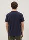 Blue pure cotton T-shirt with front print, regular fit_3