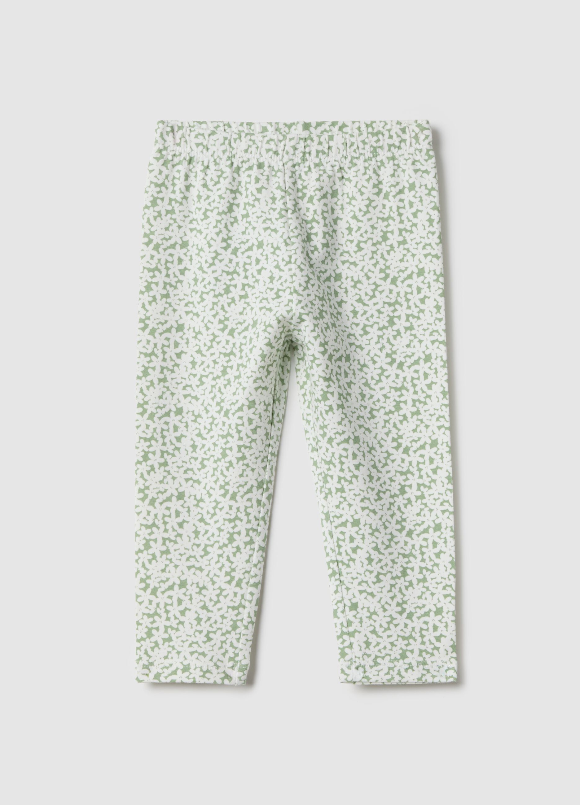 Multicolour Stretch Cotton Leggings for Slim Fit Baby Girl