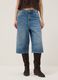 Blue denim pure cotton baggy shorts_1