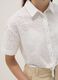 Girls&rsquo; white pure cotton regular-fit shirt with heart cutwork_2