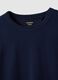 Men's long sleeve blue T-shirt in pure cotton regular fit_5