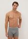 3-pack of grey midi boxer briefs in stretch organic cotton, regular fit_0