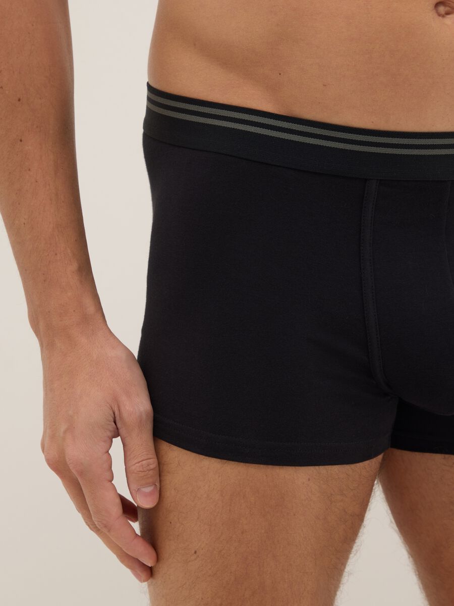 Tripack boxer in cotone organico elasticizzato multicolor regular fit_3