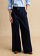Wide leg blue cotton chinos_1