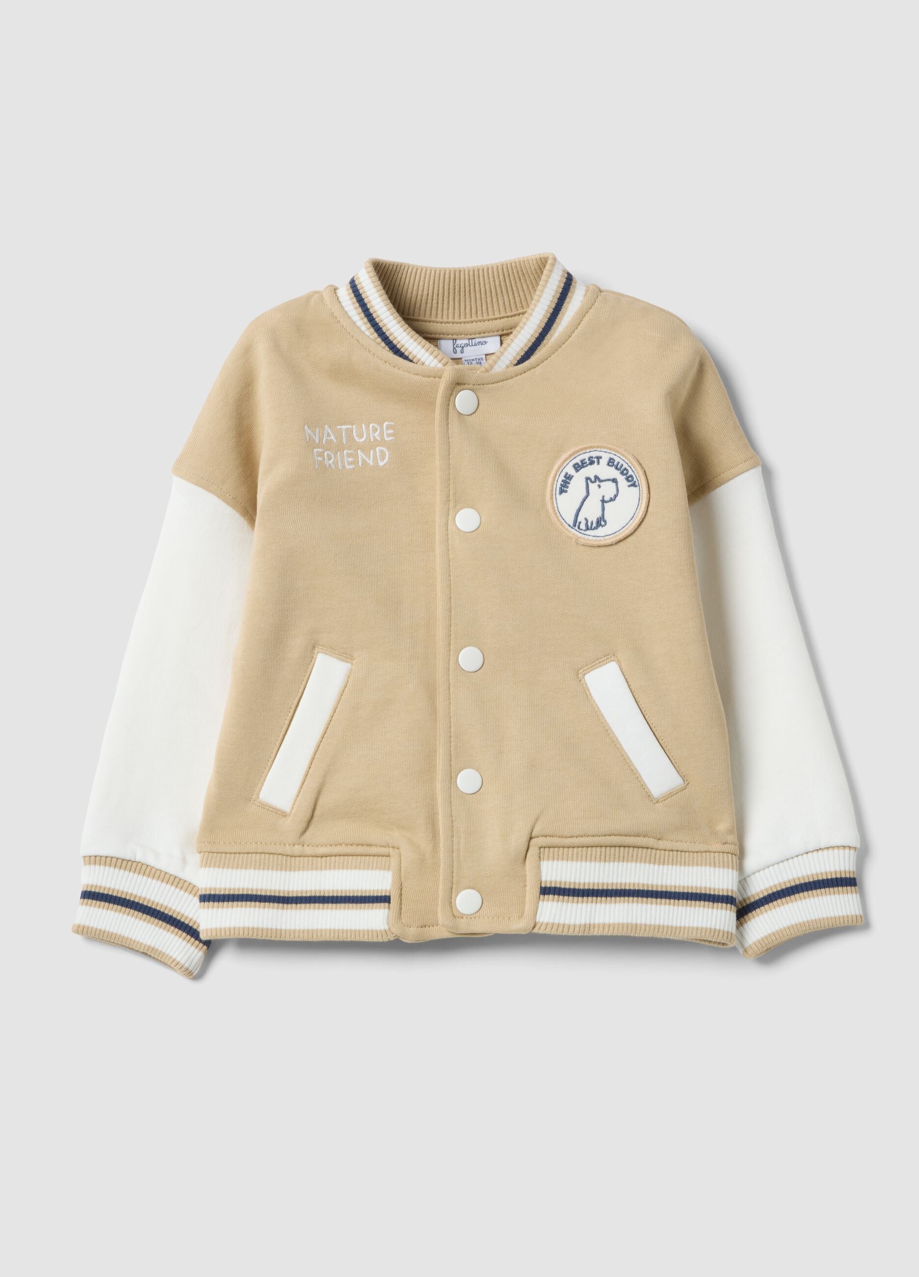 Multicolour pure cotton oversized fit kids' sweatshirt