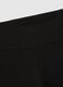Black Stretch Cotton Flare Fit Leggings_5
