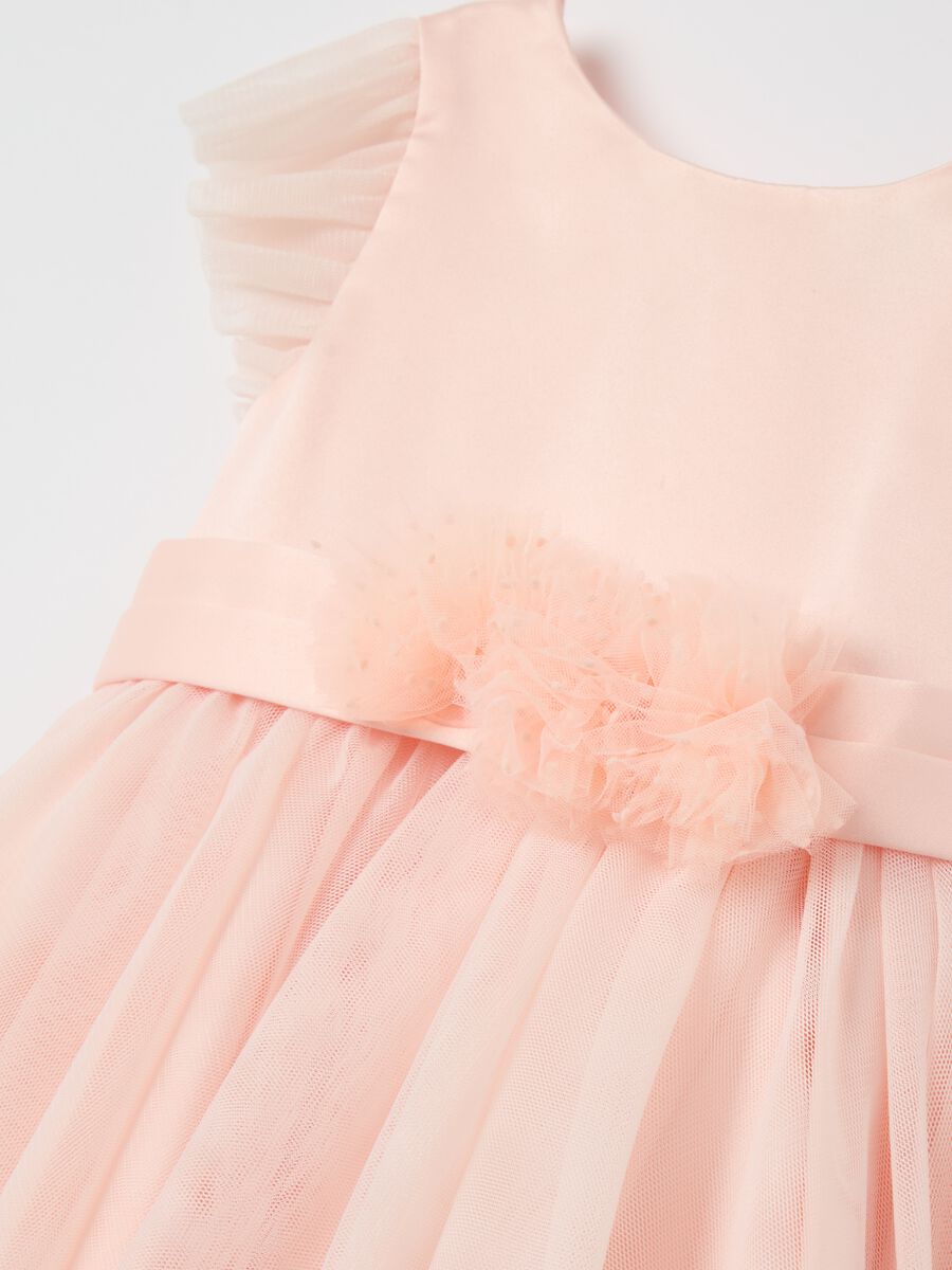 Tulle dress with floral application_2