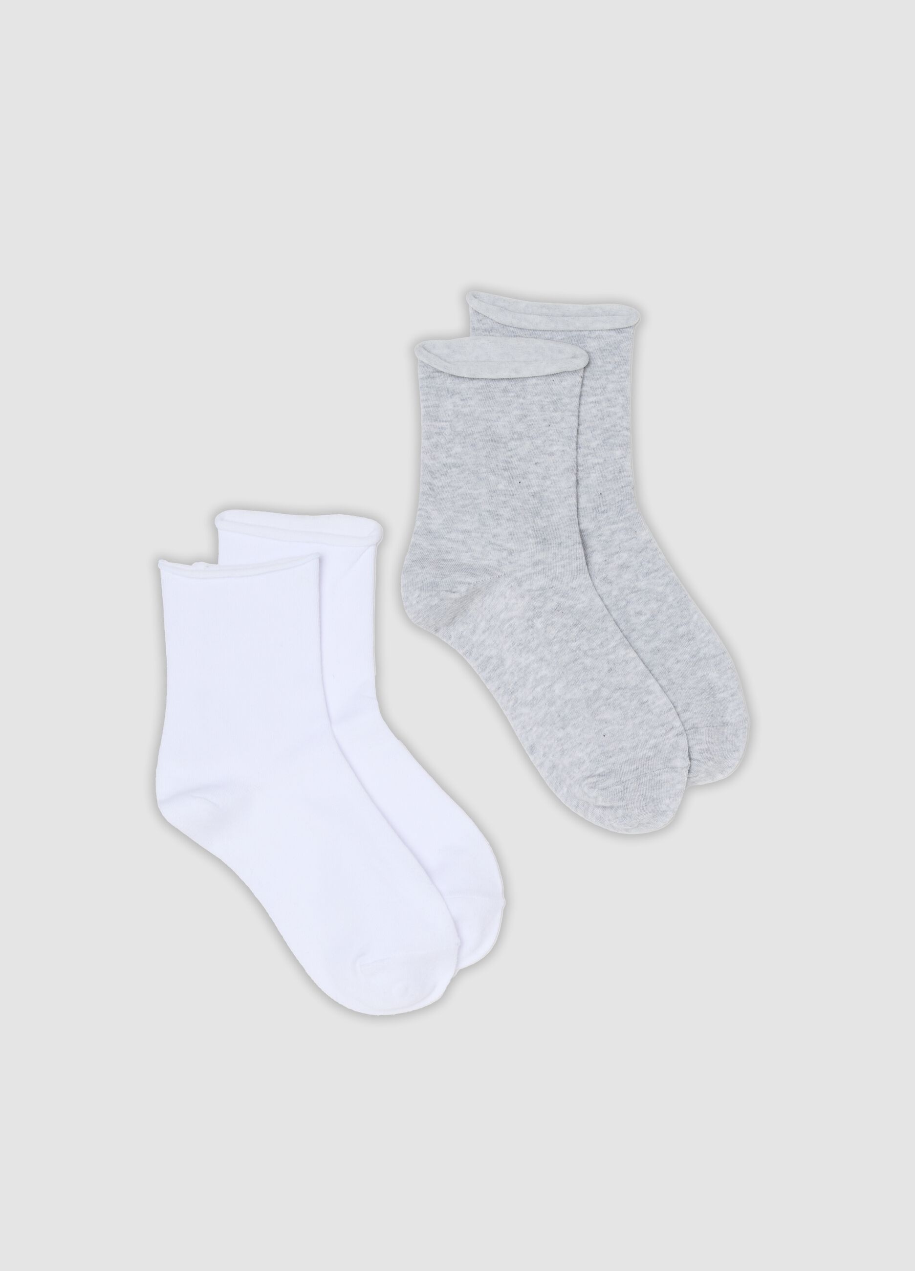 2-pack of grey organic cotton socks