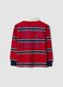 Boys&rsquo; red striped pure cotton rugby polo, regular fit_2