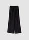 Black viscose and linen blend joggers &ndash; relaxed fit_4